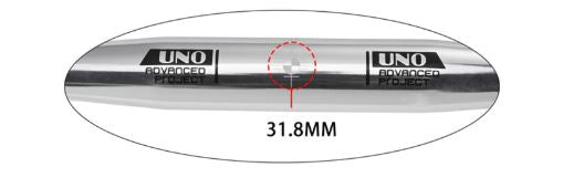 Manubrio Drop Silver 420 mm Uno